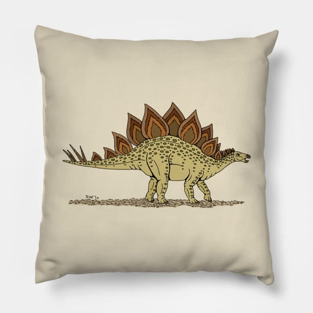 Stegosaurus Pillow by AzureLionProductions