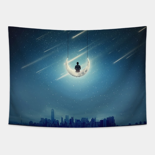 night swing Tapestry by psychoshadow