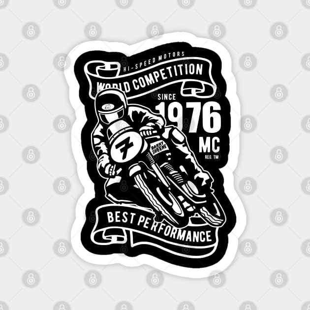 Barry Sheene Superhero Motorcycle Champion Magnet by MotorManiac