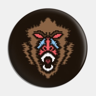 Pixel Baboon Pin