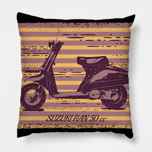 Retro Vintage Scooter #4 Pillow