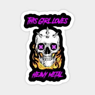 Heavy Metal - Metal Girl Magnet