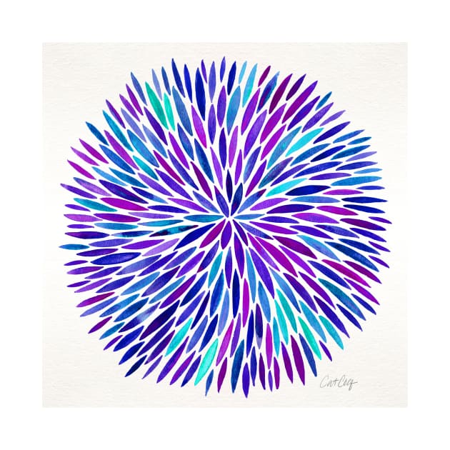 Purple Water Color Burst by CatCoq