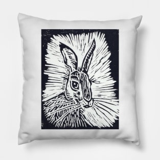 Hare Lino Cut Pillow