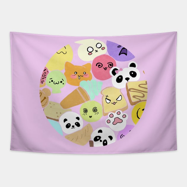 Squishies Tapestry by KatherineBlowerDesigns