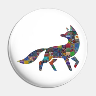 Fox print Pin