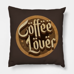 Coffee Lover Vintage Pillow