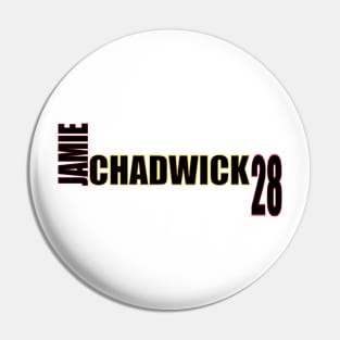 Jamie Chadwick '23 black text Pin