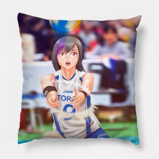 Volleyball anime girl playing Pillow