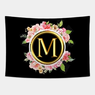 Letter M Shirt Alphabet Letter M Different Colors Tapestry