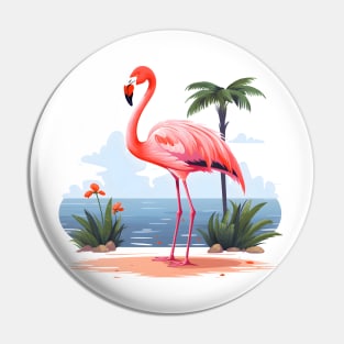 Cool Flamingo Pin