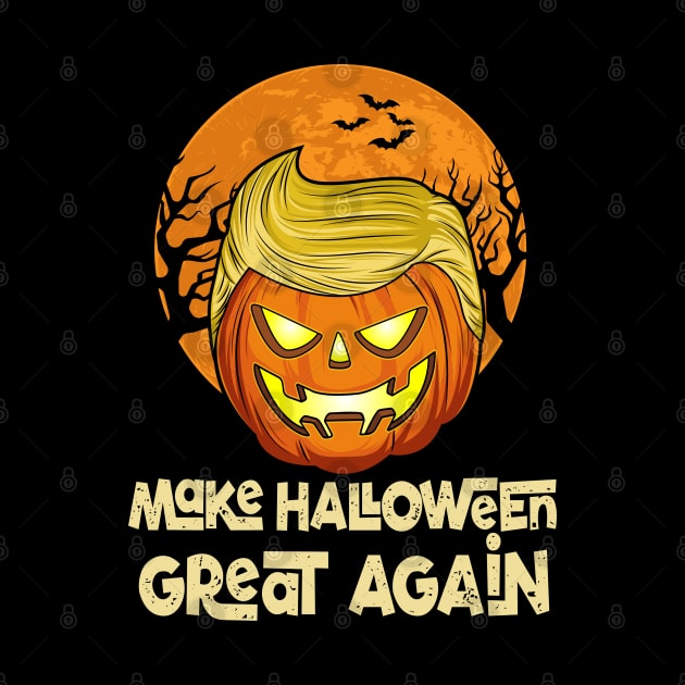 Funny Trumpkin Make Halloween Great Again Gift by HCMGift