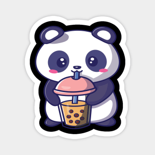 Kawaii Cute Anime Panda Otaku Japanese Bubble Boba Tea Magnet