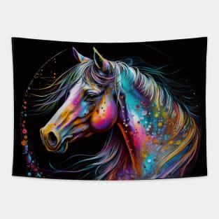 Rainbow Horse Tapestry