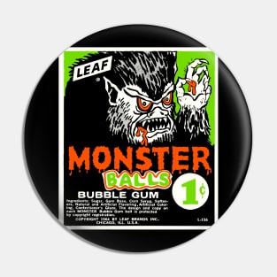 Monster Balls classic Leaf bubble gum Pin