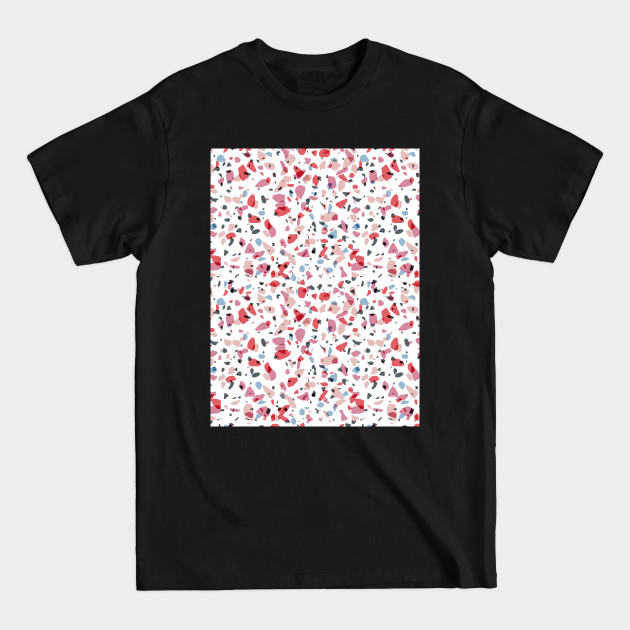 Discover Recycle Colorful Plastic Pattern - Red Pattern - T-Shirt