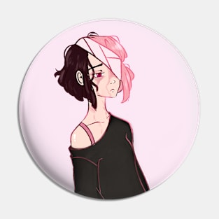 Emo girl Pin