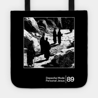 Personal Jesus - Depeche Mode / Minimal Graphic Artwork Design Tote