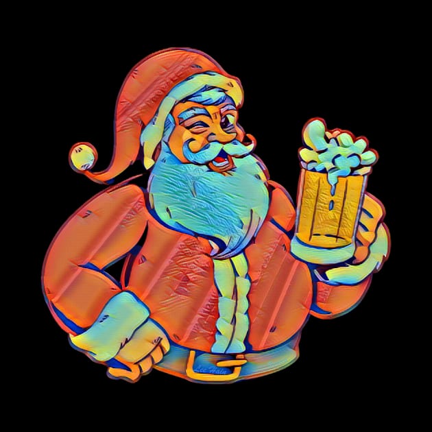 Santa Beer by Lees Tees