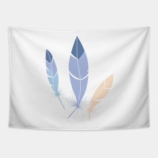 Pastel feathers Tapestry