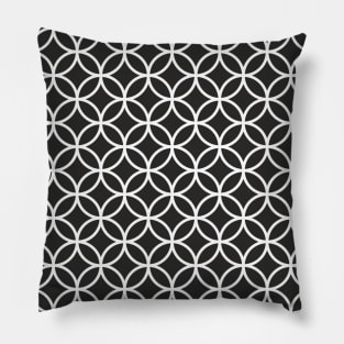 Pattern black white circles Pillow