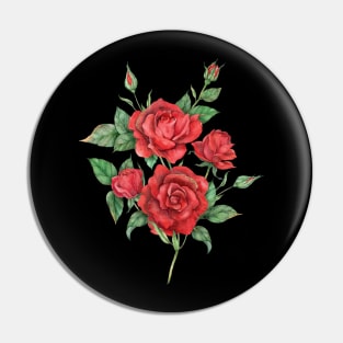 Red Rose Pin