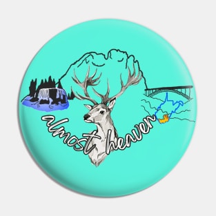 West Virginia Deer Pin