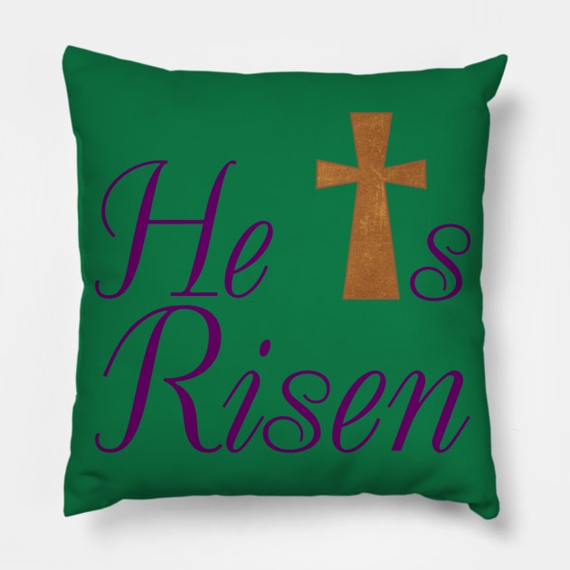 He is Risen Pillow by PeppermintClover