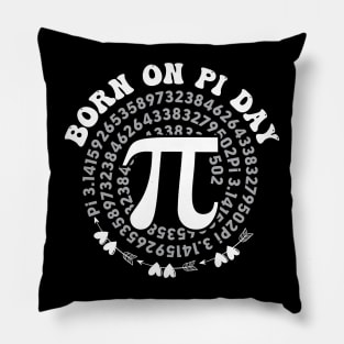 Born On Pi Day Happy Pi Day Birthday Gift Math Equations Pillow