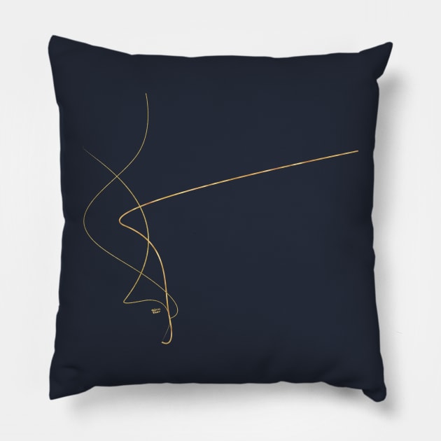 Kintsugi 2 #art #decor #buyart #japanese #gold #white #kirovair #design Pillow by Kirovair