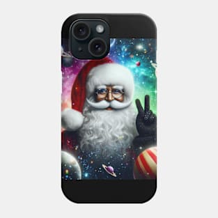 Santa in Space Phone Case