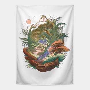 Mushroom Fantasy Art Design Shrooms Tapestry