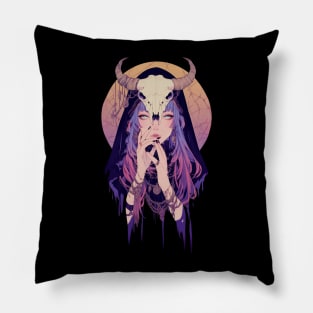 Dark Pagan Witch Pillow