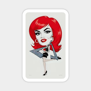 Funny Redhead pop art Magnet