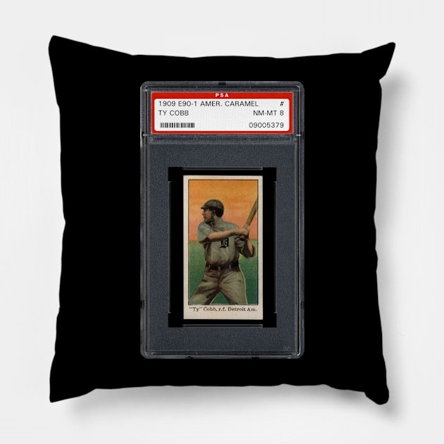 1909-11 American Caramel E90-1 - TY COBB Pillow by anjaytenan