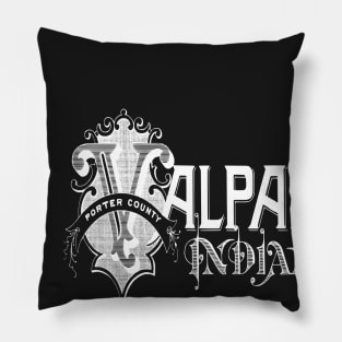 Vintage Valparaiso, IN Pillow