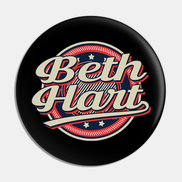 Graphic Beth Proud Name Personalized Birthday 70s 80s 90s Styles Pin by Skateboarding Flaming Skeleton