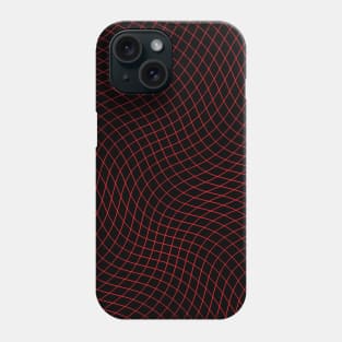 Wavy grid pattern Phone Case