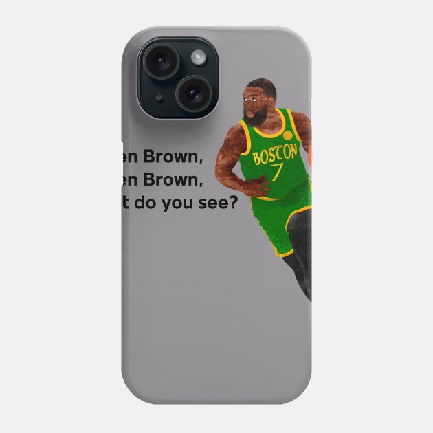 Jaylen Brown x Eric Carle Phone Case by rodeobot