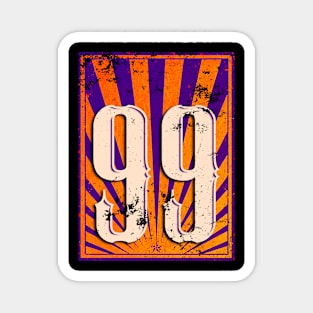 99 Retro Logo Style Magnet