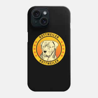 Rottweiler Dog Portrait Phone Case