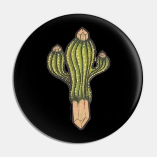 Cactus with crystal roots 6 Pin