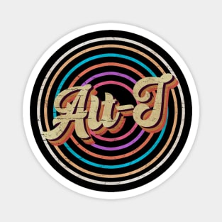 vintage circle line color Alt-J Magnet