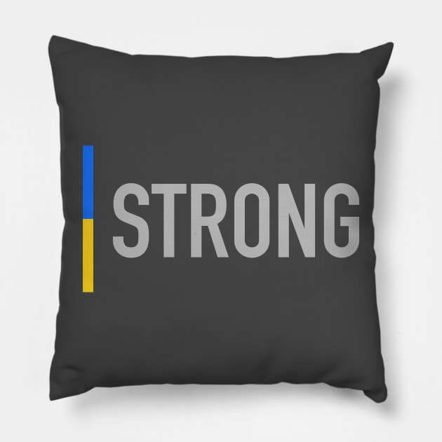 Strong like Ukraine Pillow by Ychty