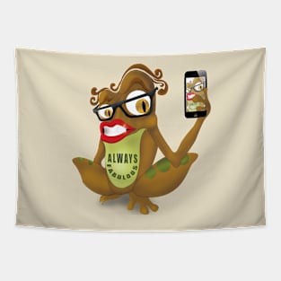 Selfie Frog Tapestry