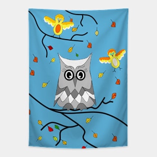 THE Autumn Owl Tapestry