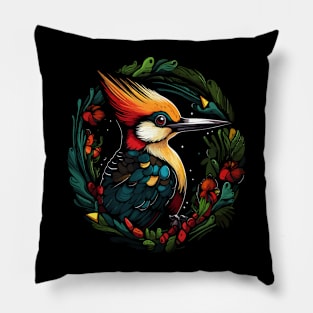 Woodpecker Happiness Pillow