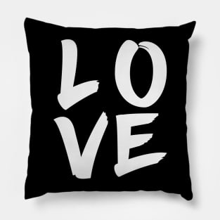 Love (White Writing) Pillow