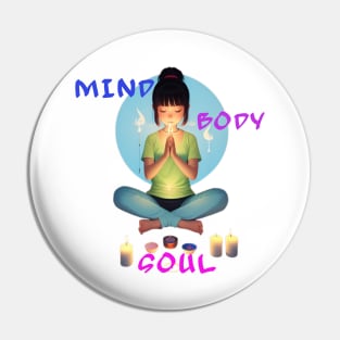 Mind, Body and Soul Pin