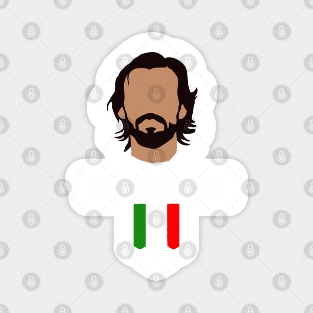 The bearded one - Pirlo Magnet by Vhitostore